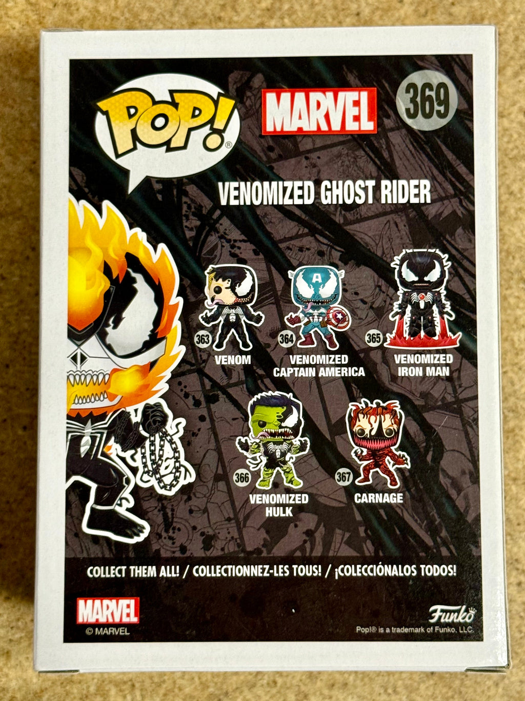 Funko Pop! Marvel Venomized Ghost Rider #369 Venom Walmart 2018 Exclusive