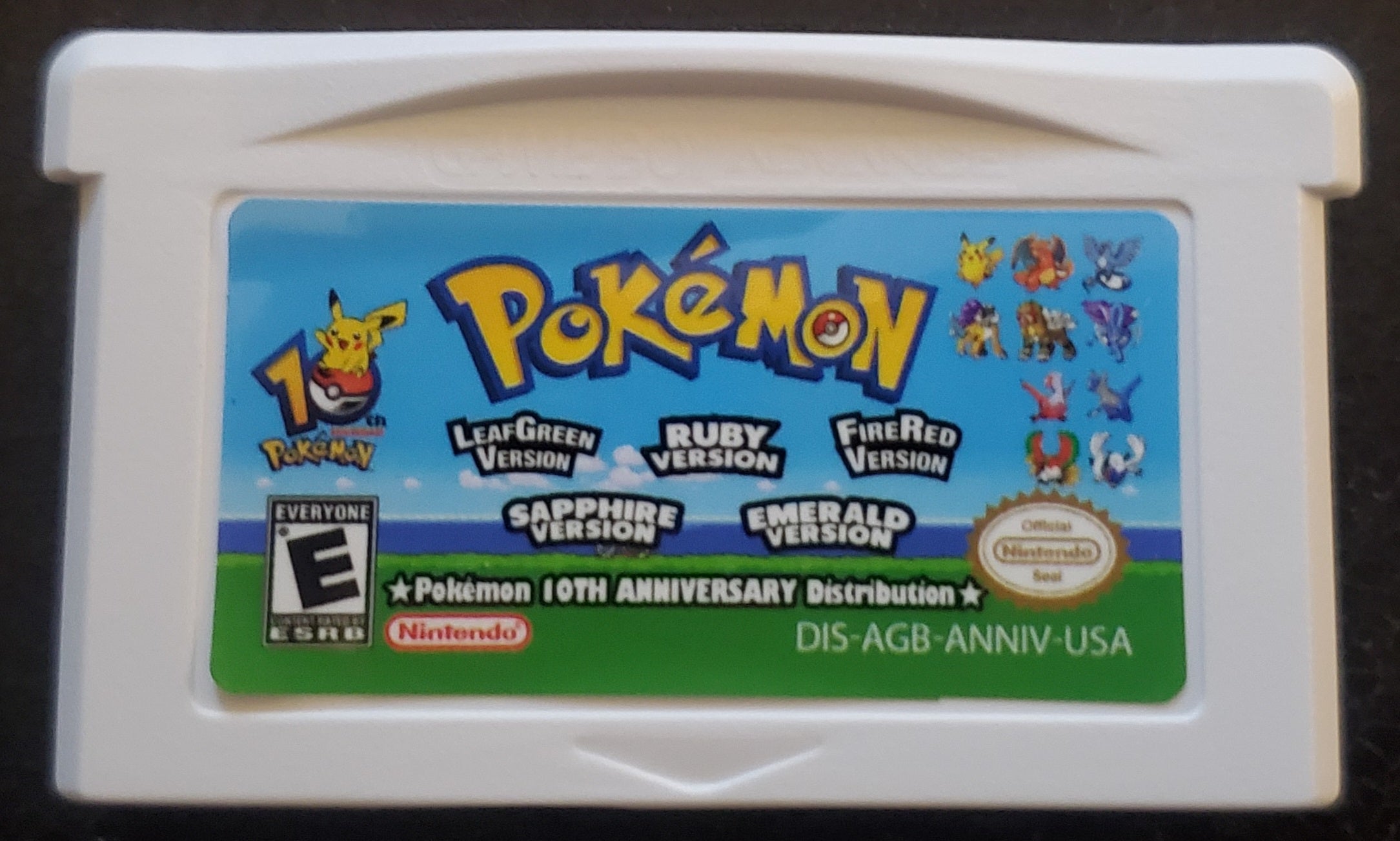 Pokemon 10th Anniversary Distribution Cartridge GBA Game Boy Advance