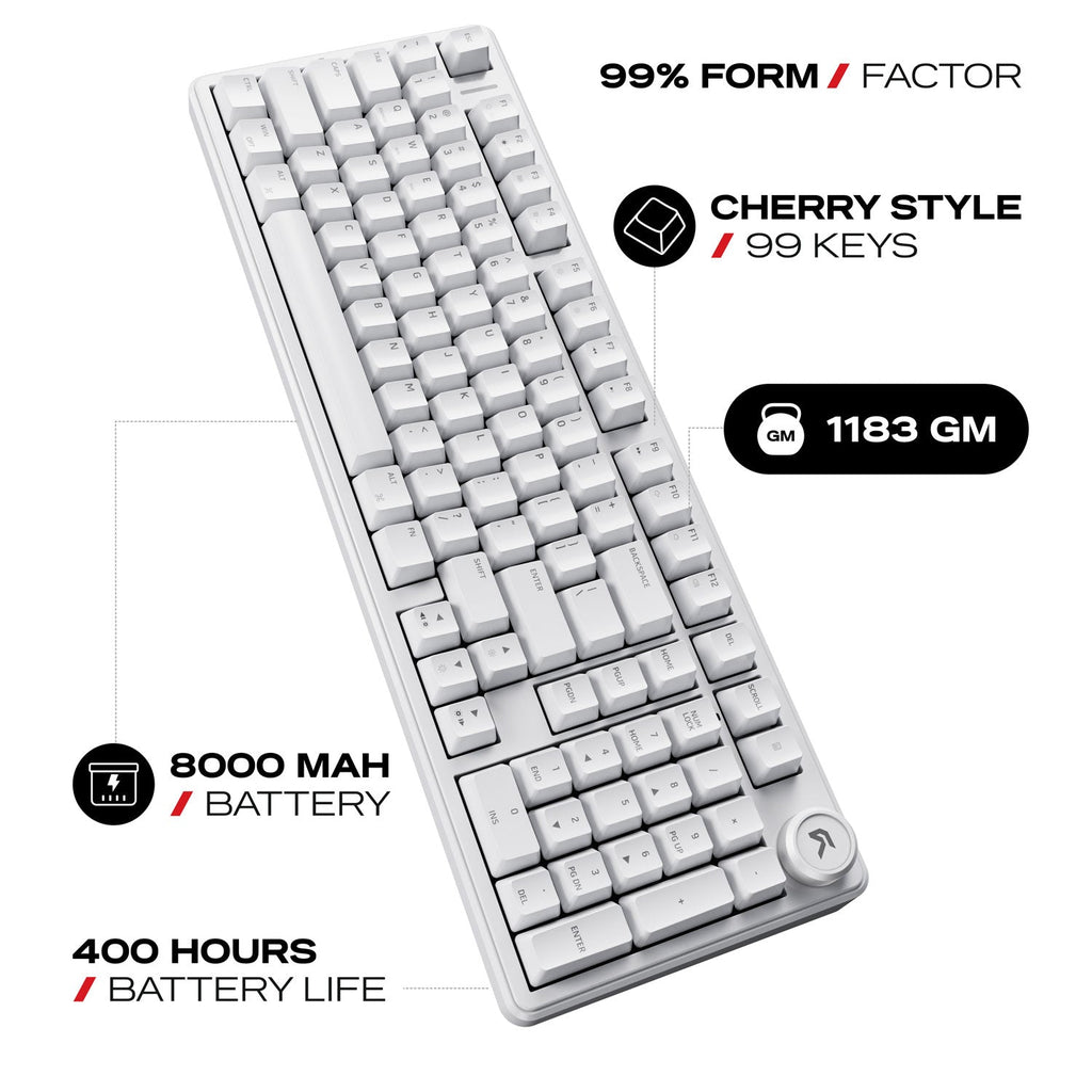 Akula 99 | Compact Full-Size Tri-Mode Gaming Keyboard