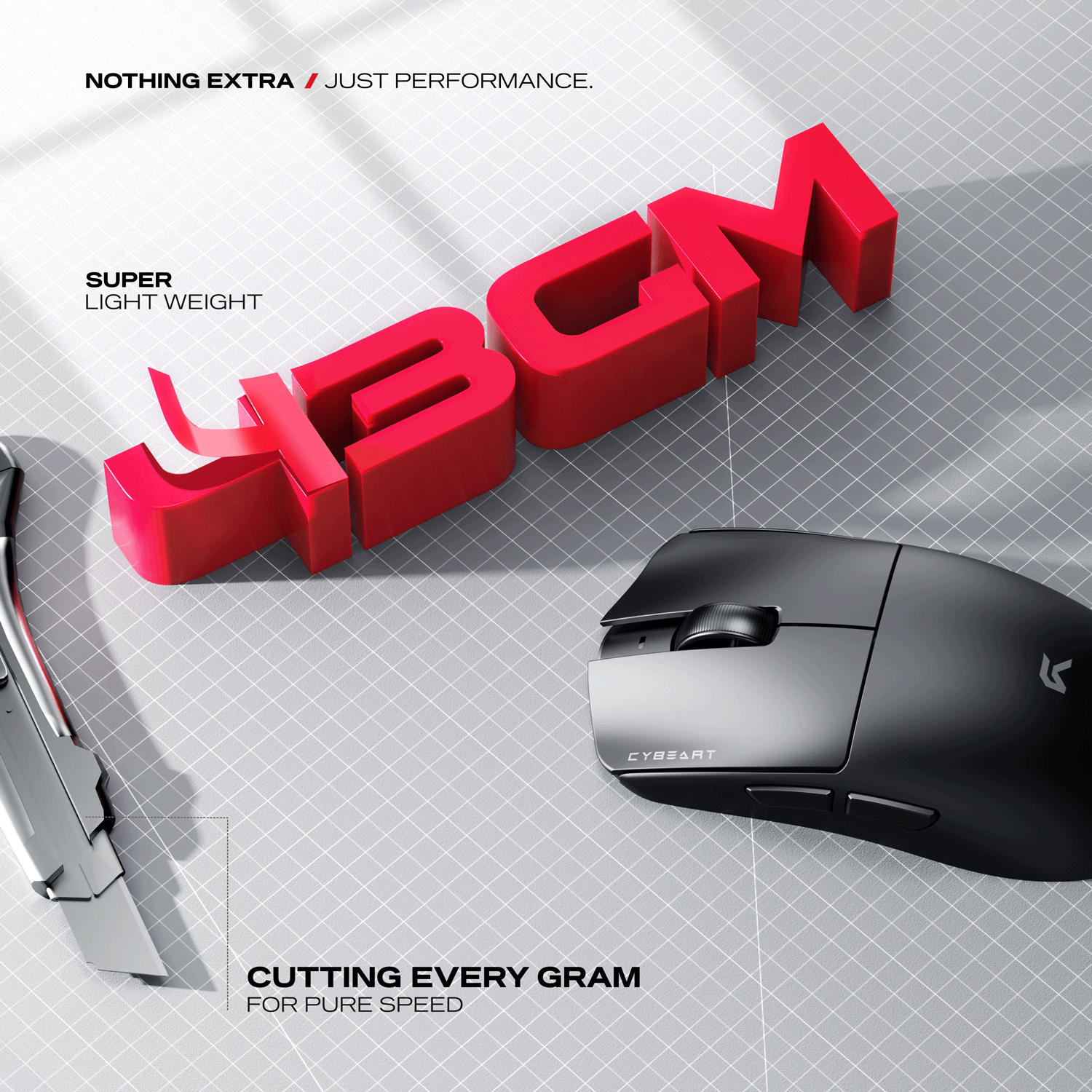 Artemis | 1K 52g Ultra-light Hot-Swap Tri-Mode Gaming Mouse