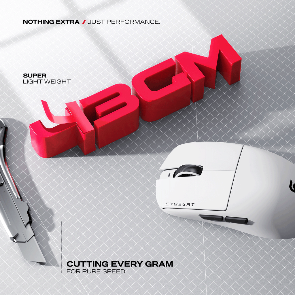 Artemis | 1K 52g Ultra-light Hot-Swap Tri-Mode Gaming Mouse