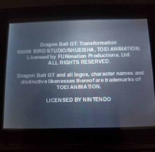 Dragon Ball GT: Transformation GBA Video Game Boy Advance 2005 DBZ