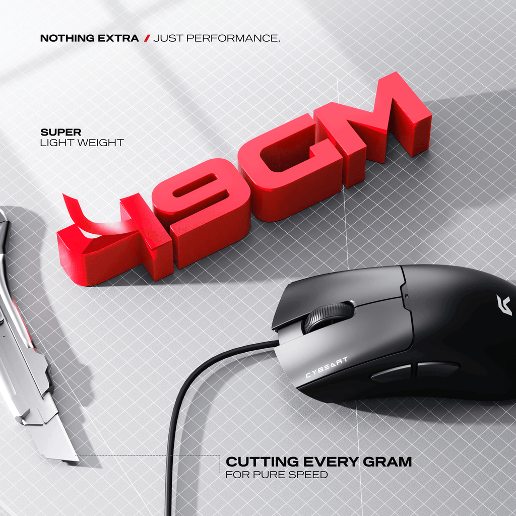 Ghost | 49g Ultra-light Wired Gaming Mouse