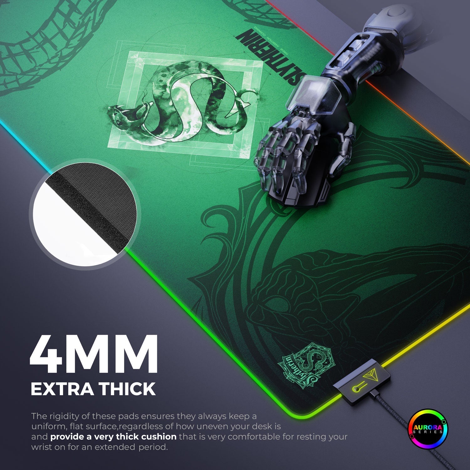 Slytherin Gaming Mouse Pad