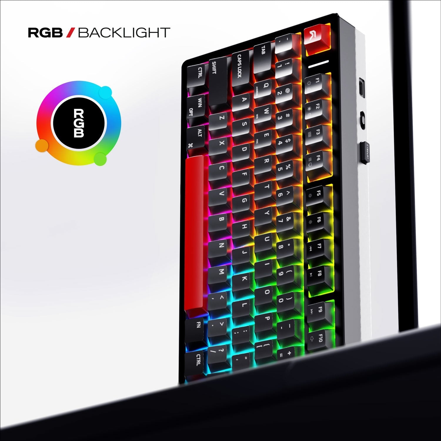 X75 Rhino | TKL CNC Aluminium Tri-Mode  Gaming Keyboard