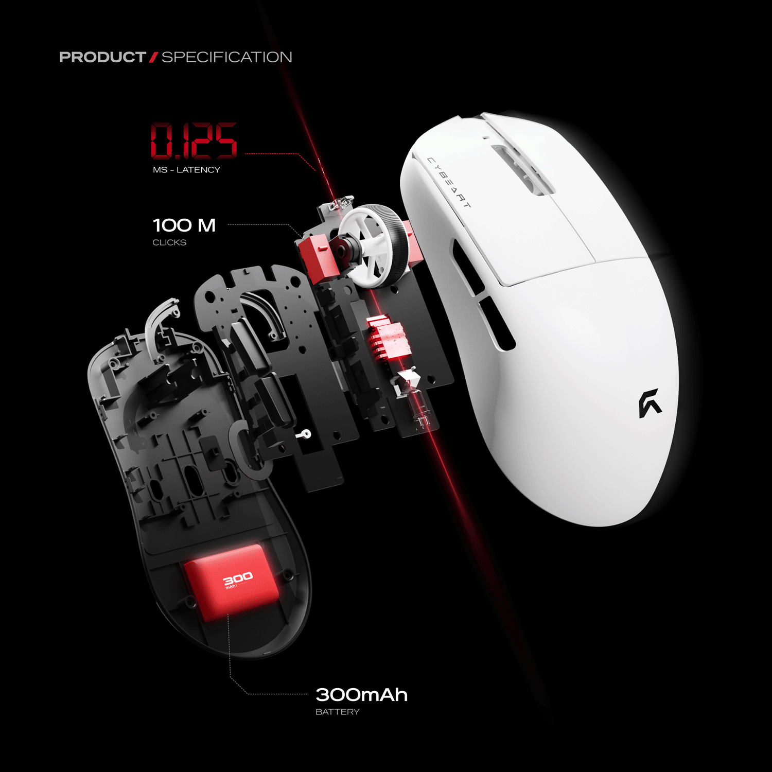 Xeus | 8K 39g Superlight Tri-Mode Gaming Mouse